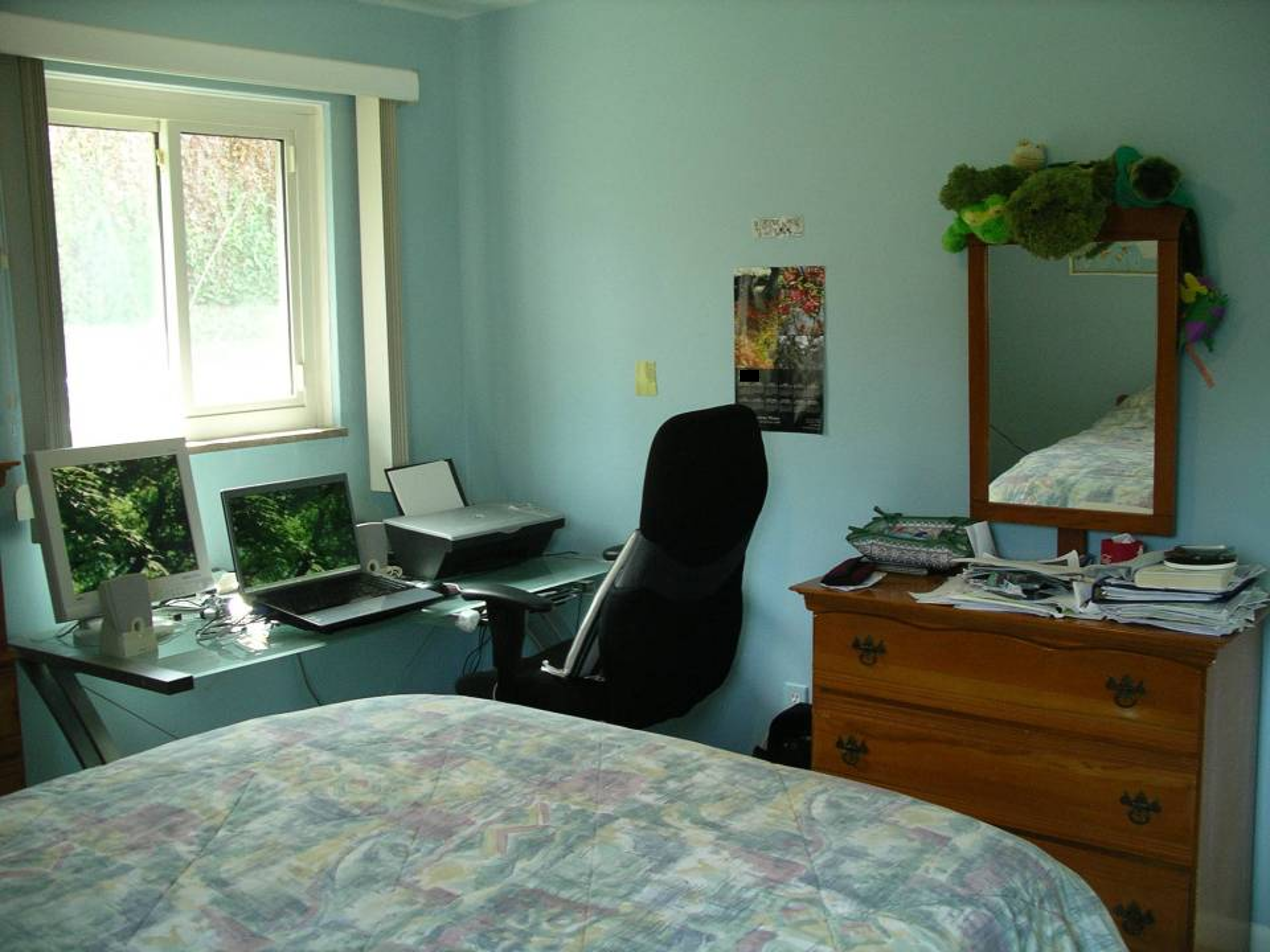 Primary bedroom as viewed from closet area